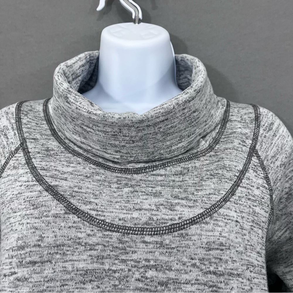 Kuhl Lea Heather Grey Funnel Neck Sweatshirt - Picture 2 of 16